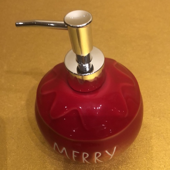 Rae Dunn By Magenta Kitchen or Bathroom Christmas Ornament Soap Pump Dis… - Picture 3 of 7
